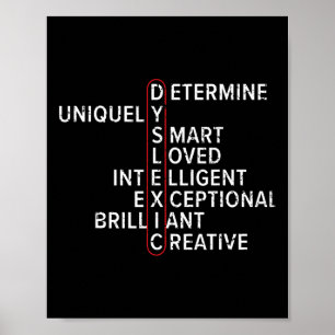 Poster Trouble d'apprentissage de la lecture de sensibili
