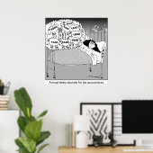 Poster Trouble de sommeil pour les comptables fiscaux/ (Bureau à domicile)
