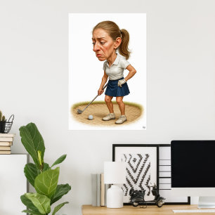 Poster Trouble de soute - Golf Art Print