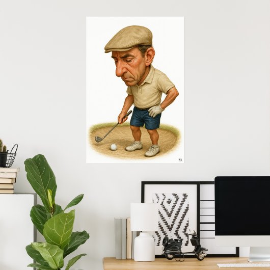 Poster Trouble de soute - Golf Art Print (Bureau à domicile)