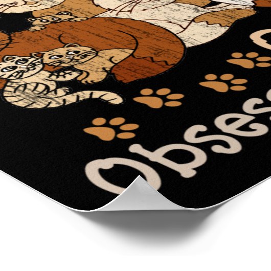 Poster Trouble obsessif de chats OCD (Coin)
