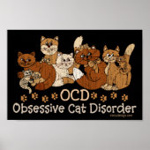Poster Trouble obsessif de chats OCD (Devant)