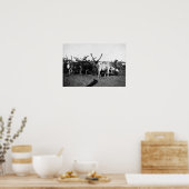 Poster Troupeau de rennes en Alaska Photo (Cuisine)