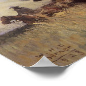 Poster Troupeau de sentiers au Wyoming par WHD Koerner (Coin)