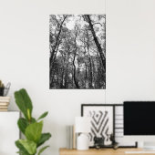Poster Trous de l'arbre (b/w) (Bureau à domicile)
