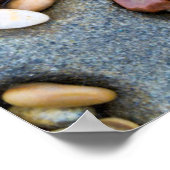 Poster Trous remplis de galets, CA (Coin)