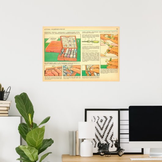 Poster trousse de premiers soins individuel (Bureau à domicile)
