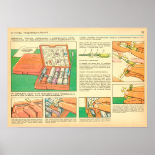 Poster trousse de premiers soins individuel