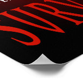 Poster Trousse de survie Funny Vampire Transylvanie (Coin)