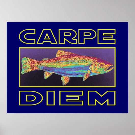 Poster Trout fishing (Devant)