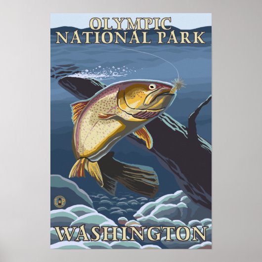 Poster Trout Fishing Cross-Section 2 (Devant)