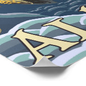 Poster Trout Fishing Cross-Section - Sitka, Alaska (Coin)