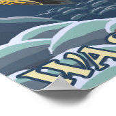 Poster Trout Fishing Cross-Section - Washington (Coin)