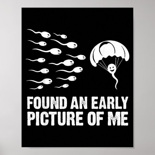 Poster Trouvé une image ancienne d'une cellule de sperme (Devant)