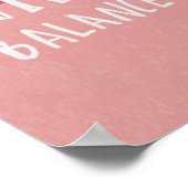 Poster Trouver équilibre Cactus minimaliste (Coin)