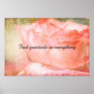 Poster Trouver Gratitude