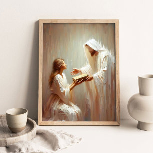Poster Trouver la foi, Art chrétien, Jésus-Christ et Gir
