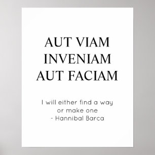 Poster Trouver Un Moyen Ou Faire Une Citation Latin