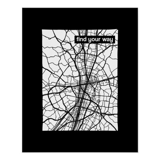 Poster trouver votre chemin (Devant)