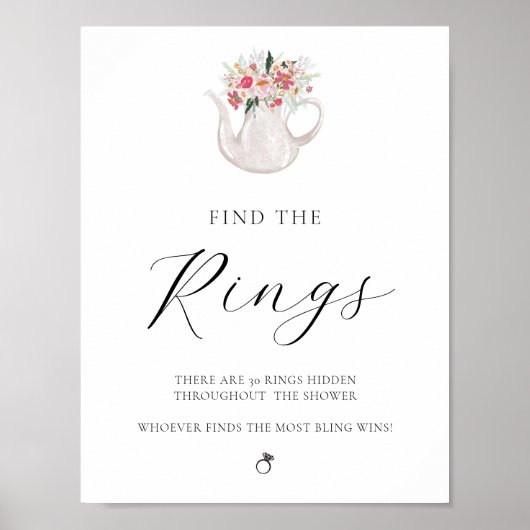 Poster Trouvez le panneau de jeu de douche de mariée pour (Devant)