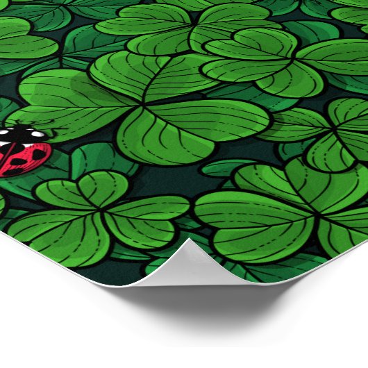 Poster Trouvez le trèfle chanceux (Coin)