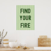 Poster Trouvez votre feu (Cuisine)