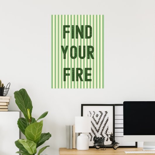 Poster Trouvez votre feu (Bureau à domicile)
