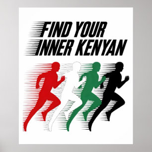 Poster Trouvez votre Marathonien kenyan intérieur