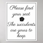 Poster Trouvez votre siège (Devant)