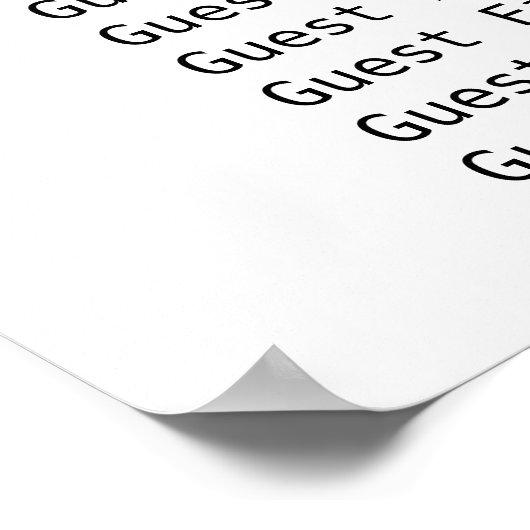 Poster Trouvez votre siège graphique Mariage Bridal Blanc (Coin)