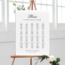 Trouvez votre siège jusqu'à 20 tables plan de tabl