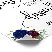 Poster Trouvez votre siège réception de mariage marine bo (Coin)