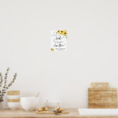 Poster Trouvez votre siège signe de mariage (Cuisine)