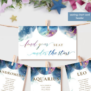Poster Trouvez votre siège sous les étoiles, signe célest
