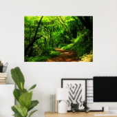 Poster Trouvez-vous Go Run Magic Forest Motivational (Bureau à domicile)
