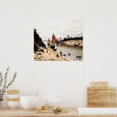 Poster Trouville Breakwater (Cuisine)