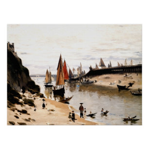 Poster Trouville Breakwater