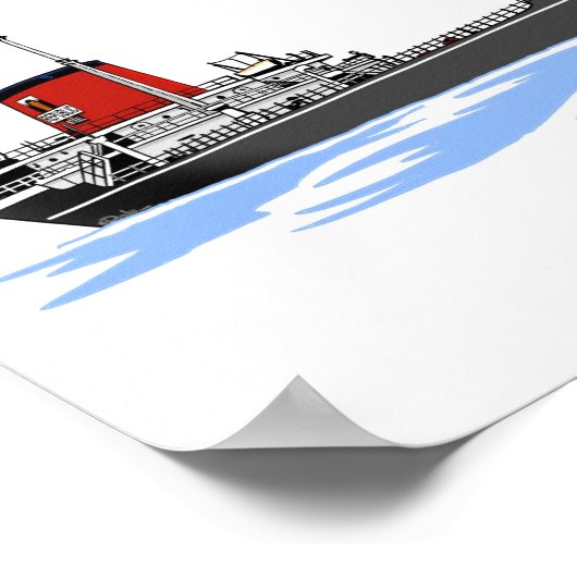 Poster Troy H. Browning, cargo des Grands Lacs (Coin)