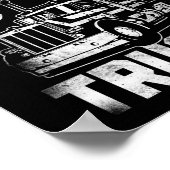 Poster Trucker Truck Driver Joue Toujours Avec Des Camion (Coin)