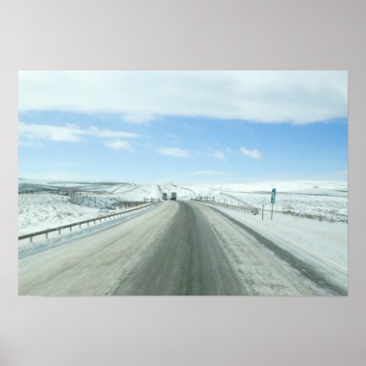 Poster Trucking Interstate 80 Wyoming USA (Devant)