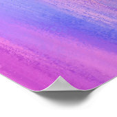 Poster Trucs de peinture rose, violet et turquoise Abstra (Coin)