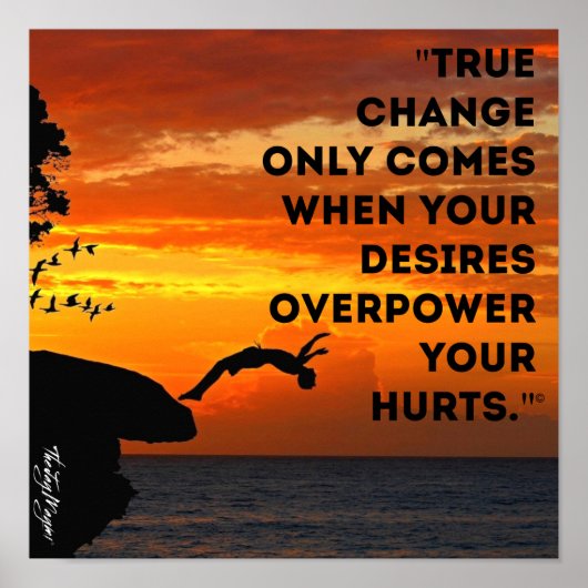 Poster "True Change" (Devant)