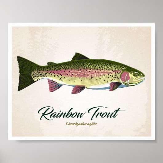 Poster Truite arc-en-ciel (Devant)