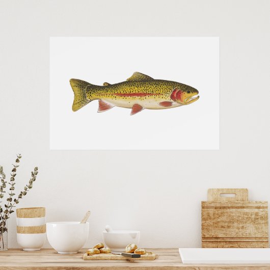 Poster Truite arc-en-ciel (Cuisine)