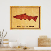 Poster Truite rustique (Cuisine)