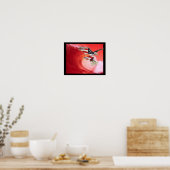 Poster Trump2020 : Vague rouge avec constitution (Cuisine)