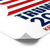 Poster Trump 2020 Garder l'Amérique grande (Coin)