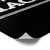 Poster Trump 2020, premier Trump aux Etats-Unis (Coin)