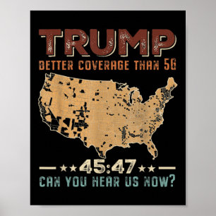 Poster Trump 2024 45 47 Meilleure couverture que la 5g Po