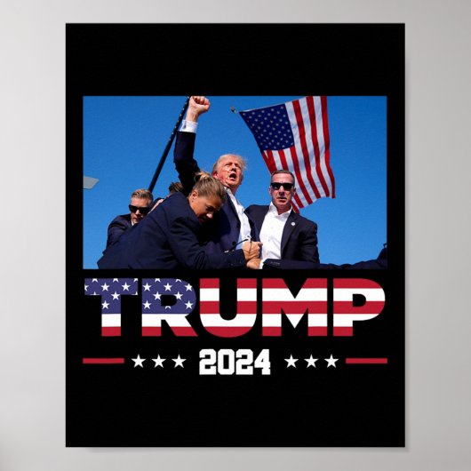 Poster Trump 2024 A Survécu À Une Balade Électorale (Devant)